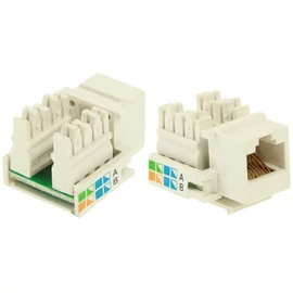 UTP RJ45 keystone aljzat, CAT5e, patch panelbe - használt