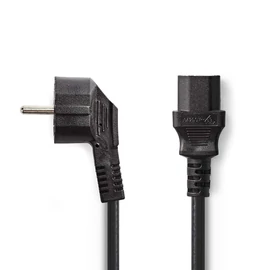 220V-os hálózati tápkábel, Schuko CEE 7/7 EU 5 méter, CEGP10000BK50 VLEP10000B50 20109