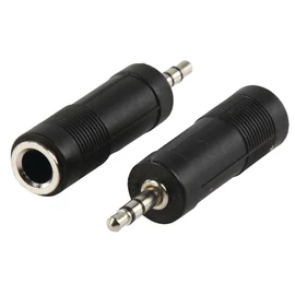 3.5mm stereo dugó - 6.35mm stereo aljzat átalakító AC 6X 05095
