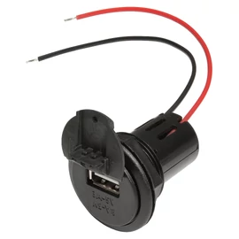 12 V / 24 V-os beépíthető USB táp autóba (szivargyújtó), 1 × 3 A (67331600, 10R-047565)