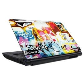 Notebook matrica, 16"-ig, graffiti