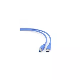 USB kábel 3.0 A apa - B apa 0,5m Gembird CCP-USB3-AMBM-0.5M kék színben