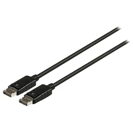 DisplayPort-DisplayPort kábel, apa-apa, 4K, 1.8-2.0m, fekete