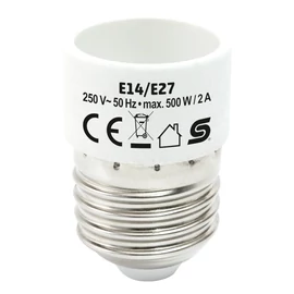 E27 foglalatról E14 izzóra foglalat átalakító adapter