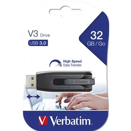 32GB, USB 3.0, 60/12MB/sec, "V3", fekete-szürke  49173 pen drive - flash drive