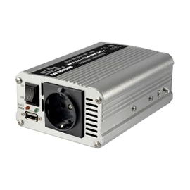 12V -> 220V, max. 600W autós feszültség inverter, USB csatlakozóval (SAI 600USB)