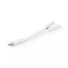 USB Type-C -> Jack stereo 3,5mm M/F adapter 0.15m fehér CCA-UC3.5F-02-W M-0764