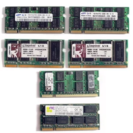 Használt RAM csomag, notebook, 6 darab