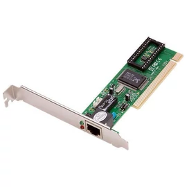 Használt RTL8139D 10/100 asztali számítógépbe építhető PCI hálózati kártya RJ45 csatlakozóval