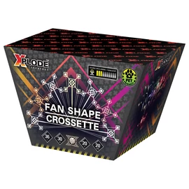 FANSHAPE CROSETTE 36 lövéses, csendes, állatbarát tűzijáték telep