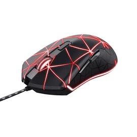 GXT 133 Locx RGB LED-es, vezetékes optikai gamer egér, 4000 dpi, fekete