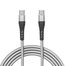 Type-C apa - Type-C apa  2,0m adatkábel fehér színben 55435-2