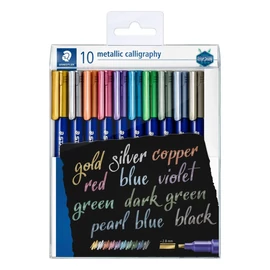 Design Journey Metallic Calligraphy kalligrafikus marker készlet, 10 metál szín