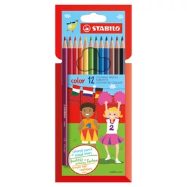 Color színes ceruza készlet, hatszögletű, 12 szín