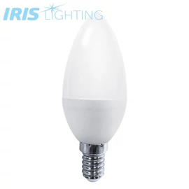 LED izzó, E14, gyertya (C37), 8 W, 640 lm, természetes fehér (4000 K), G