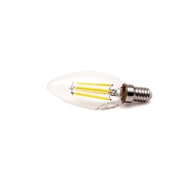 E14 LED izzó FLCT35 4,0W 360lm 4000K filament gyertya longtip, természetes fehér