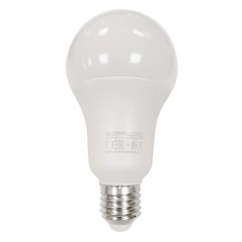 LED izzó, E27, gömb (A65), 18 W, 1600 lm, meleg fehér (3000 K)