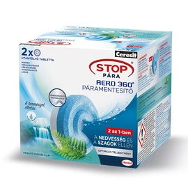 Ceresit Stop Pára aromaterápiás utántöltő tabletta, frissítő vízesés, 2 db