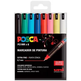 Posca PC-1MR dekormarker készlet, 8 szín