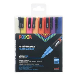 Posca PC-3M dekormarker készlet, 0,9-1,3 mm, 16 szín