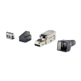 RJ45 szerszám nélkül szerelhető csatlakozó - Cat6a FTP