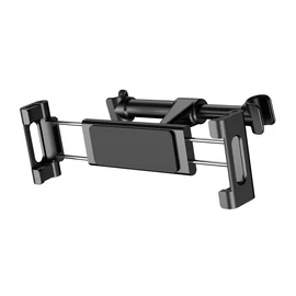SUHZ-01 Autós telefon és tablet tartó, 4,7"-12,9"-ig, fejtámlára rögzíthető, univerzális, fekete