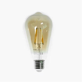 Filament Bulb Longtip E27 ST64 6W/3000K/540lm aranyszínű LED fényforrás