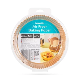Airfryer sütőpapír, olaj nélküli sütőhöz, kerek, 20 cm, 50 db / csomag BW1020C