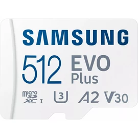 SD kártya 512GB, EVO PLUS, Blue Wave, 160MB/s