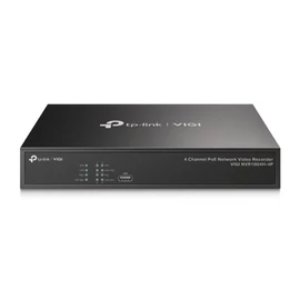 NVR1004H-4P NVR rögzítő, 4 csatorna, 4xPoE+ port, H265+, 5MP, HDMI, VGA