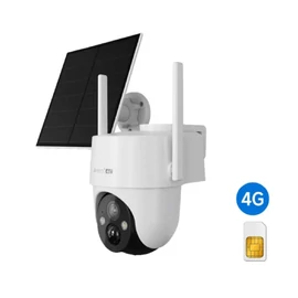  IP 4G PT dómkamera - GO3G + SP2 AOV (3MP, 3,6mm, kültéri, IR10m, 10400mAh, microSD, mikr., hangsz, 