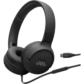 Tune520C USB-C vezetékes mikrofonos fekete fejhallgató headset