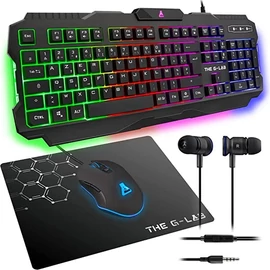 Combo Helium 4in1 Black HU gamer billentyűzet+egér+pad+fülhallgató csomag