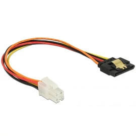 P4 male > SATA 15 pin receptacle kábel, 0,2m