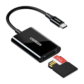 CM265 2 az 1-ben USB-C kártyaolvasó (fekete)