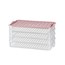 IRIS G-462 EASY-CLICK négyszintes ételtároló szett, 4x750ml, 15,5x23x12,5cm