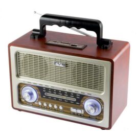 RRT 3B retro kivitelű akkus bluetooth zenelejátszó + FM rádió, memóriakártya olvasóval