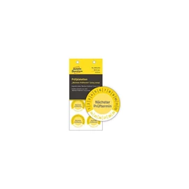Etikett címke, o30mm, eltávolíthatatlan 8 címke/ív, 10 ív/doboz, Avery sárga