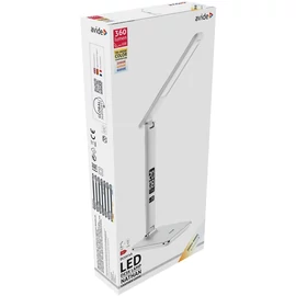Asztali LED lámpa, Nathan, kijelzős, 6W, 5000K, AVIDE, fehér
