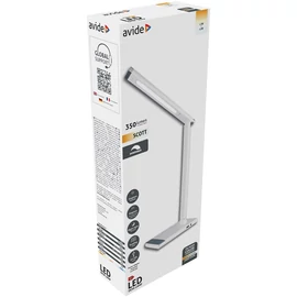 Asztali LED lámpa, Scott, 12W, 5000K, AVIDE, fehér