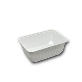 Elviteles doboz alj szögletes 1000 ml PP 50 db/csomag fehér