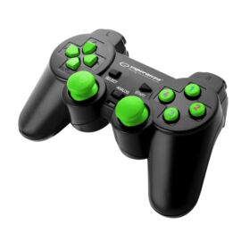 Gamepad Warrior USB, Esperanza fekete-zöld 