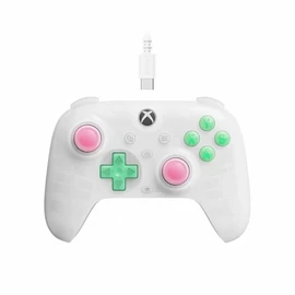 8Bitdo Ultimate Mini, Xbox Series X|S, Xbox One, PC, Official, Hall-Effect, áttetsző fehér vezetékes kontroller