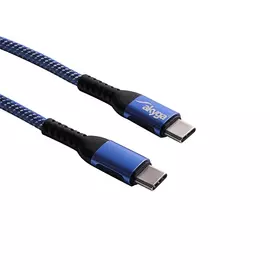 Akyga AK-USB-38 1,8m Type C - Type C kék adat- és töltőkábel