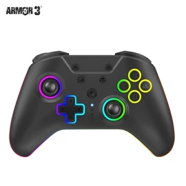 Armor3 M07619-BKHE NuRival Nintendo Switch vezeték nélküli Hall Effect Stick fekete kontroller