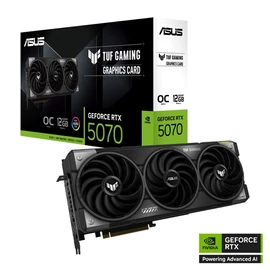 ASUS TUF Gaming OC GeForce RTX 5070 12GB GDDR7 192-bit PCIe videokártya