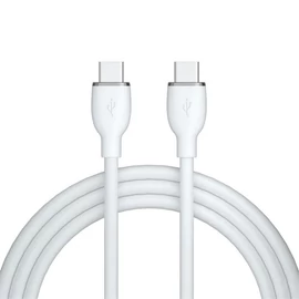 AVAX CB623 CREAMY+ Type C-Type C 60W, 1,5m fehér-ezüst gyorstöltő kábel
