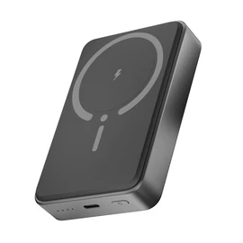 AVAX PB300 FREELY 15W Mágneses Vezeték nélküli Powerbank 10.000mAh + 20W USB-C (PD3.0), fekete