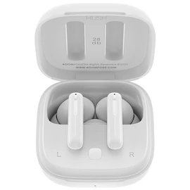 Boompods Bassline Hush aktív zajszűrős True Wireless Bluetooth fehér fülhallgató