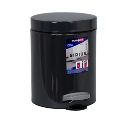 EUROGOLD SIRIUS 5l 19x24cm antracit szürke pedálos szemetes